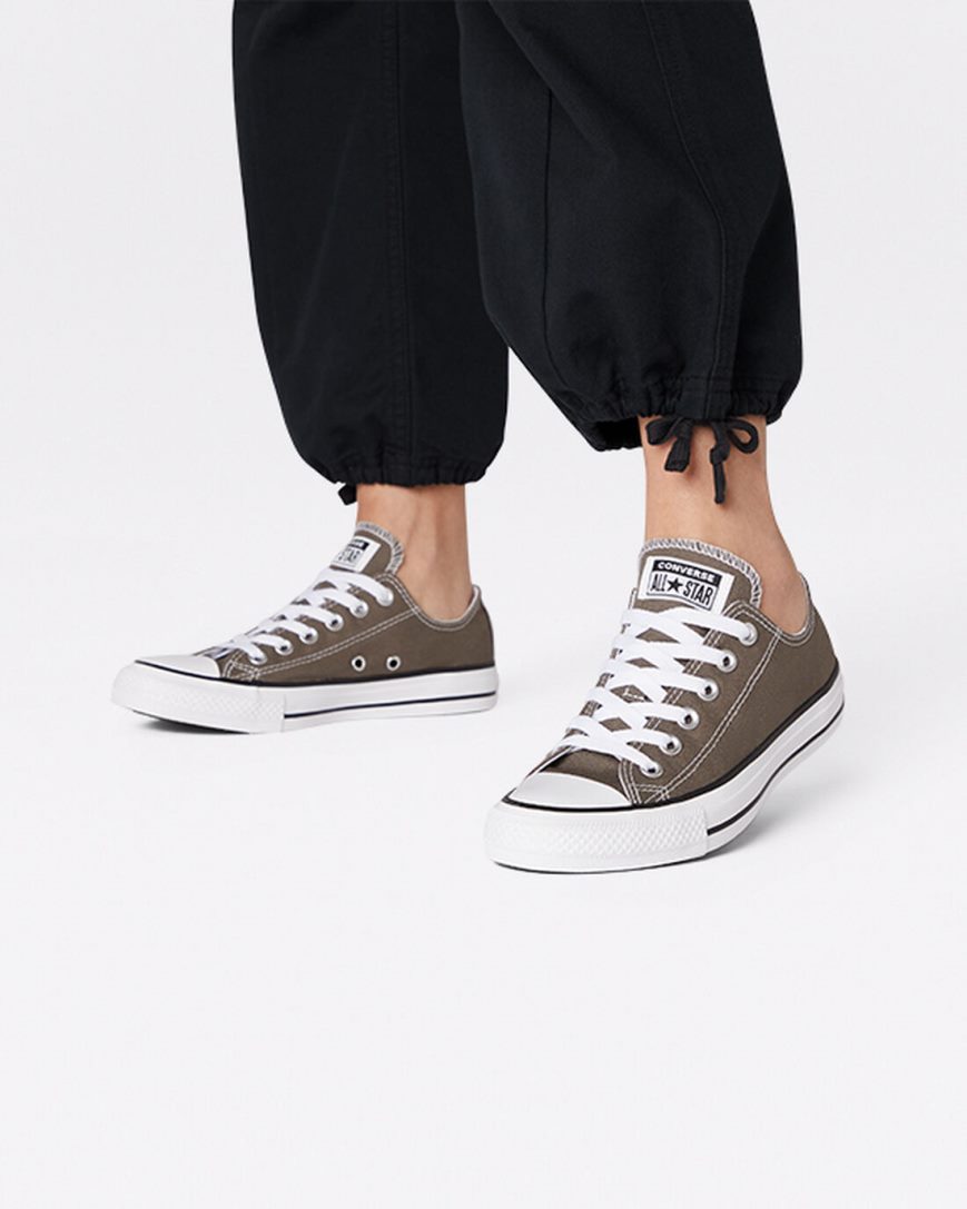 Zapatillas Bajas Converse Chuck Taylor All Star Classic Mujer Gris Oscuro | PE W40P87